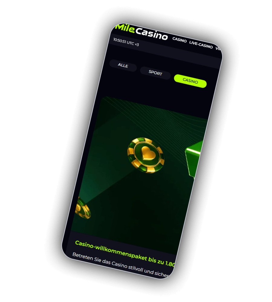 MileCasino Welcome Casino Package promotions