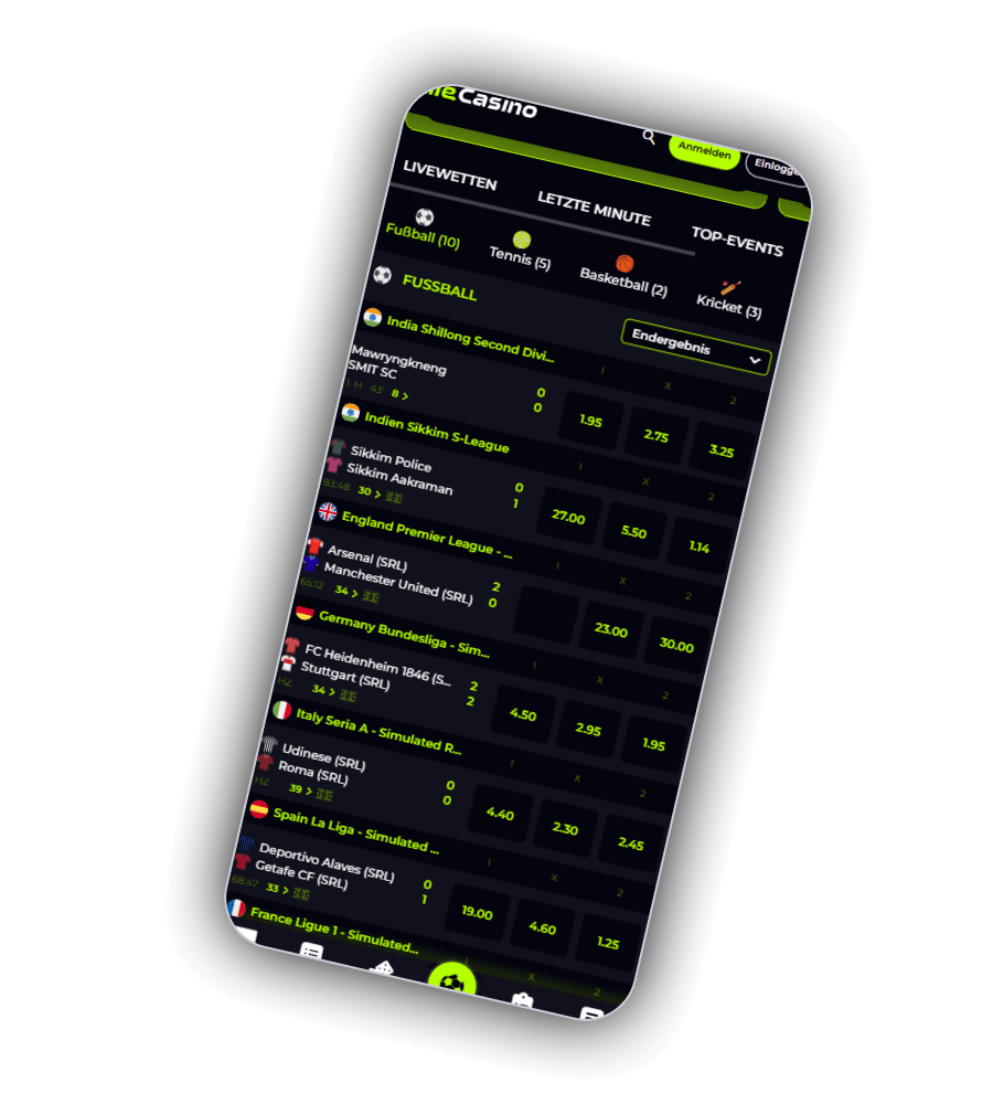 MileCasino sportsbook lobby with 35 sports